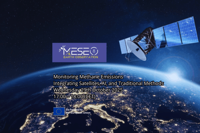 Join the MESEO Webinar: Monitoring Methane Emissions with Satellites, AI, and Traditional Methods